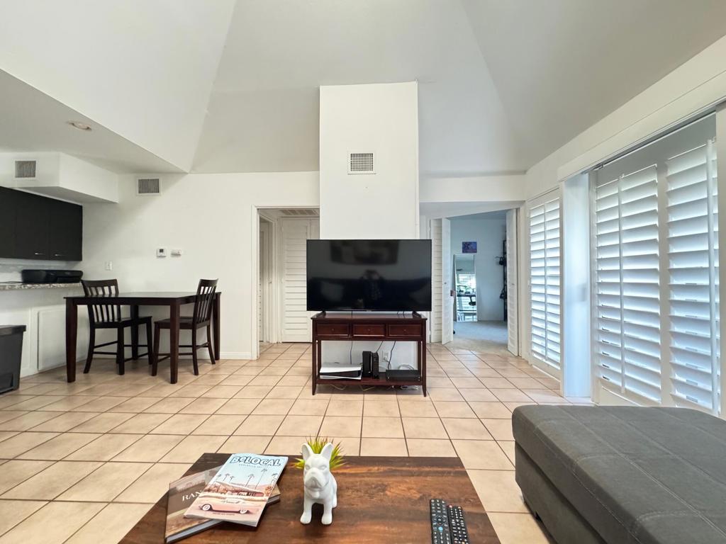 So you want to live in Rancho Mirage, the Beverly Hills of the Coachella Valley, but you don't want to spend a half a million dollars. You don;t even want to spend $400,000. Well, here is your chance.. A Rancho Mirage condo for significantly under $400,000. This beautifully maintained condo, in highly sought after Rancho Mirage, has high ceilings and excellent light. One of the few that has easy access for grocery unloading etc. This unit has two bedrooms and well appointed kitchen which is very nicely designed with good cabinet and counter space. One of the best maintained complexes in the Valley. Very well respected. Makes for an excellent ''Pied de Terre'', Weekend Retreat, Permanent Residence or exceptional Rental Property (Minimum 30 days). Great location. Walking distance to the famous River with its Shops, Restauarants and Movie Thearter. Also walking distance to the Rancho Las Palmas Golf Course and Hotel (although dragging your clubs over there may be challenging even for the most avid and dedicated golfer). HOA includes: CABLE TV, INTERNET, WATER, TRASH, INSURANCE, 3 POOLS & 3 SPAS, TENNIS/PICKLE BALLCOURT, MAINTENANCE OF GROUNDS, ROOF MINTENANCE, BUILDING EXTERIOR MAINTENCE, SECURITY GATE WITH CONTROLLED ACCESS, SAUNA, REC ROOM, CLUBHOUSE, PET RULES, GATED COMMUNITY All of this pretty well makes this a ''Toothbrush Property''. Just bring your toothbrush and the HOA takes care of almost everything for you except cutting your toe nails Very easy living as only the desert envoronment can provide.