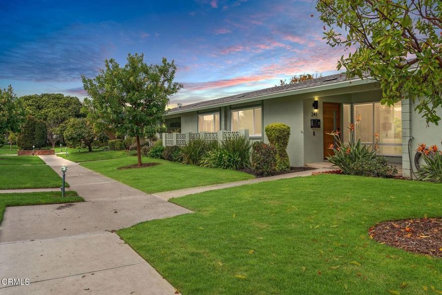 Revival on The Green welcomes you home with warmth, style, and seamless modern living. This fully remodeled 3-bed, 2-bath residence (plus a versatile bonus room) blends clean design with thoughtful functionality at every turn. Wide-plank light oak LVP floors, new entry door, dual-glazed windows and refinished ceilings, ground the home in cohesive quality, while the new mini-split HVAC system--complete with air conditioning--ensures year-round comfort.A beautifully reimagined kitchen showcases custom soft-closing shaker cabinetry, all-new appliances, floating shelves, and an expanded entertainer's island that naturally draws people together. Both bathrooms are entirely transformed with curated tilework, chic finishes, and elevated style.French doors open to a sun-filled private patio framed by drought-tolerant landscaping and a fluted wood screen that artfully conceals the garage entry--an unexpected design moment that makes everyday living feel elevated. The bonus room offers endless potential for crafts, storage, an office, or even pantry expansion.Located in the vibrant 55+ community of Hueneme Bay, residents enjoy a low-maintenance coastal lifestyle with a clubhouse, pool, spa, and golf course, plus easy access to dining, shopping, and Hueneme's charming pier and promenade. This is easy, turn-key living--with all the warmth of a home that simply feels good.