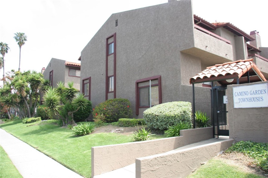 This is a wonderful three-story end unit Townhome in a great area of Torrance. Features include a master bedroom with double sink in bath and a west facing balcony that has views of the pool and city, two other good size bedrooms, kitchen with granite counter tops, nice appliances and wine refrigerator, wood floors throughout the dining room, living room and family room, fireplace, nice size patio for enjoying an outside meal, two car attached garage with direct access, upstairs laundry and a large grassy common area for playing a little ball. What a great place to call home!!