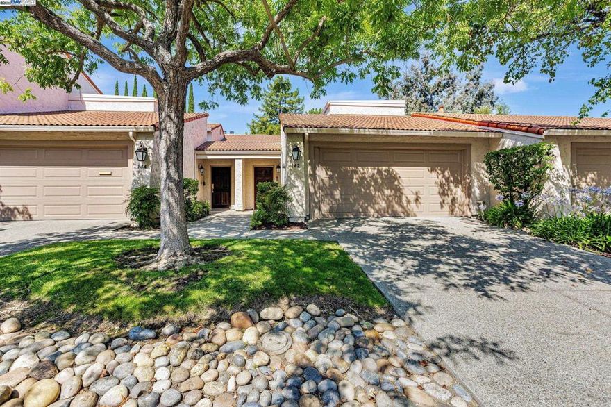 142 Calle Larga is a spacious 3-bedroom, 3-bath home offering over 2,000 square feet of elegantly updated living space. Soaring ceilings, freshly painted interiors, and new RH chandeliers and recessed lighting create a bright, welcoming atmosphere. Hardwood floors flow throughout, complementing the airy interior courtyard and generously sized rooms. The modern kitchen is a chefs dream, complete with stone countertops, stainless steel appliances, a wine cooler, and a new Bosch refrigerator. The travertine-appointed primary suite offers a peaceful retreat, while upgraded features like a newly replaced AC and furnace (with Nest control), remote-controlled RH and Hunter Douglas window shades, and a new garage door with Lift Master controller add comfort and convenience. Step outside to a beautifully renovated backyard with a deck, patio, and lush, shaded land scaping perfect for relaxing or entertaining. Set within 107 acres of manicured grounds, Rinconada Hills offers 24/7 security, a private lake, cascading waterfalls, swimming pools, tennis and bocce courts, and an exclusive clubhouse. Ideally located just minutes from downtown Los Gatos and Campbell, and close to top-rated schools, wineries, parks, and major commute routes this is upscale Silicon Valley living at its finest.