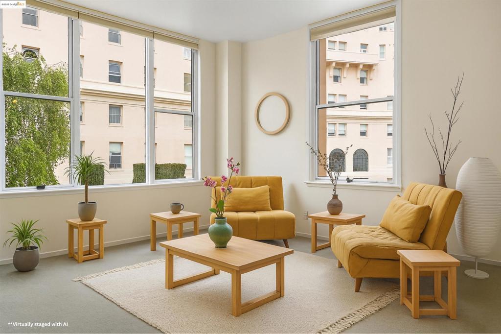 Own a piece of history in this 1926 building soon to celebrate its centiennial birthday. Newly painted exteriors. The Park Hill, once a hospital and convent, was converted to condominiums in 1986 and 1987. This end unit features 9.5 feet ceilings, double paned windows and natural light. Sitting atop the hill where one side is the Castro and the other side is Haight Ashbury. Buena Vista park is directly across the street. With easy access to public transportation there is no need for a car. Assigned off street parking comes with the unit. This is an ideal condo for a pied-a-terre, investment or easy living. Views: Downtown
