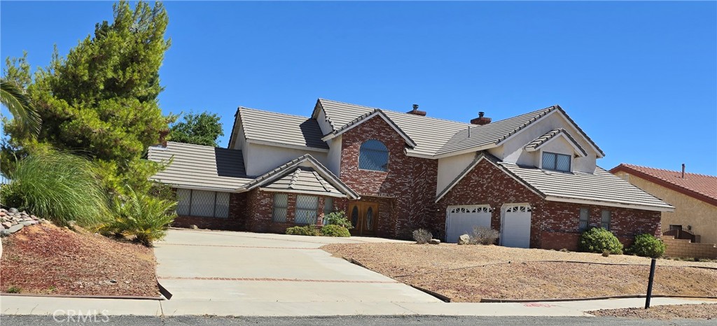 INVESTORS OPPORTUNITY: This spacious 2-story 3 bedroom, 4 bathroom home, in desirable Godde Terrace Estates in West Palmdale is a Fixer. And is full of possibilities. Featuring three fireplaces, formal dining room with French doors, and a large Great room has a fireplace and a wet bar. This house is ready for the creative homeowner to make it their own. French doors lead out to a large rear yard. Three large upstairs bedrooms each with large walk-in closets and ensuite bathrooms. Master suite with Fireplace offers a sitting area, two walk-in closets, and master bath with dual sinks, jacuzzi tub, and separate shower. Two balconies upstairs with beautiful views. Central vacuum, heating and A/C, electric Oven and cook top. Large 3 car attached garage. This Probate listing does not require Court Confirmation and is Sold in "As Is" Condition. As a matter of disclosure, water and gas to the house are shut off. Seller makes NO Repairs or Warranties.
Showing by appointment only.