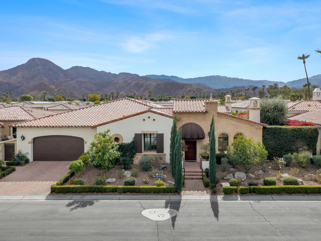 Discover luxury desert living in this stunning 3 bedroom, 3.5 bathroom single-family home in The Province. Spanning 3,657 sq. ft. on a 10,019 sq. ft. lot, this exquisite residence blends sophistication with comfort.Inside, a gourmet kitchen boasting high end stainless appliances, perfect for the culinary enthusiasts. The elegant living room, separate dining room, and inviting family room offers soaring ceilings, intricate crown molding and ample space for entertaining and relaxation. French doors open to your private outdoor oasis featuring a built-in BBQ bar, a tranquil PebbleTec Spool with a waterfall and a spa, ideal for year-round enjoyment.The primary retreat is spacious with an ample walk-in closet, travertine floors and the finest fixtures and finishes in the en-suite bathroom. Indoor laundry room and spacious garage accommodates 2 cars and a golf cart. LEASED SOLAR: $624 per month - 64 panels. This home is unfurnished and ready for your personal touch, a blank canvas to make it your own. Located in one of the most sought-after communities in Indian Wells, enjoy world class golf, tennis, fine dining and the ultimate desert lifestyle all within a short distance. Schedule a private showing today!