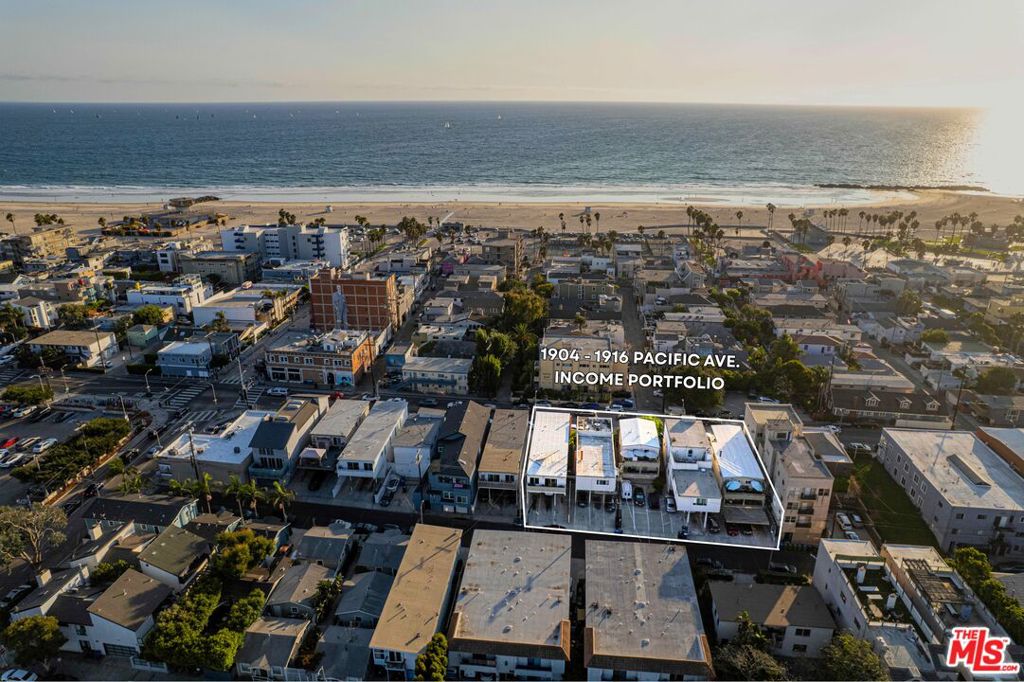 Presenting 1916 Pacific Avenue, a 3-unit multifamily property ideally located just one block from the beach in the heart of Venice. The unit mix consists of one studio, one 2-bed/1-bath residence, and one 2-bed/2-bath residence, offering a versatile blend of layouts that appeal to a broad tenant base. Fully occupied and well-positioned, the property delivers immediate income with attractive long-term upside, whether maintained as-is, redeveloped, or strategically repositioned. Unlike neighboring Santa Monica, where restrictive rent control limits long-term potential, Venice is governed by the City of Los Angeles, providing comparatively greater flexibility for rent growth. Investors may also explore ADU additions, redevelopment, or repositioning strategies to enhance both value and cash flow. Just steps from the sand and the iconic Venice Boardwalk, tenants enjoy walkable access to Abbot Kinney, Rose Avenue, and some of the area's most celebrated dining destinations, including Ospi, Kassi Rooftop, Si! Mon, Great White, Ggiata, and Belles Beach House. This prime location ensures consistent tenant demand and long-term appreciation. While available individually, 1916 Pacific may also be acquired as part of a rare 17-unit, 5-parcel multifamily portfolio on Pacific Avenue offering investors the opportunity to control a sizable multifamily footprint in Venice. Showings are available only with an accepted LOI or offer. Please do not disturb tenants.