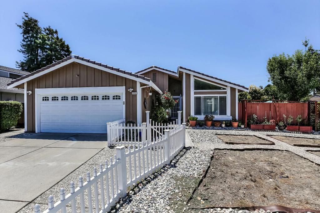 Welcome to this beautifully remodeled single-story ranch-style residence located in the highly sought-after North Fremont neighborhood. Nestled within the award-winning Ardenwood School District, this home is ideal for families seeking excellent education and a central Bay Area commute. Property Features: 3 Bedrooms | 2 Bathrooms | 1,480 Sq. Ft. Desirable Northeast-facing orientation with a Southwest-facing primary suite Open-concept floor plan with vaulted ceilings Spacious living room and modern gourmet kitchen with granite countertops and stainless steel appliances Recent Upgrades Include: Fresh interior and exterior paint Brand-new flooring throughout Renovated bathrooms Dual-pane windows for energy efficiency New copper plumbing Recessed lighting & ceiling fans New HVAC system (A/C) Upgraded attic for additional storage Stylish mirrored closet doors & updated entryways Finished garage with built-in storage cabinets & work countertops New front yard fence EV Tesla Charging Port Prime Location: Easy access to I-880, I-84, BART, Google, Meta Walking distance to Ardenwood Elementary School Dont miss this rare opportunity. Offers Due: Wednesday, August 6th, 2025, at 12:00 PM (noon). Virtual Tour: https://virtualtours.exposureelements.com/287060