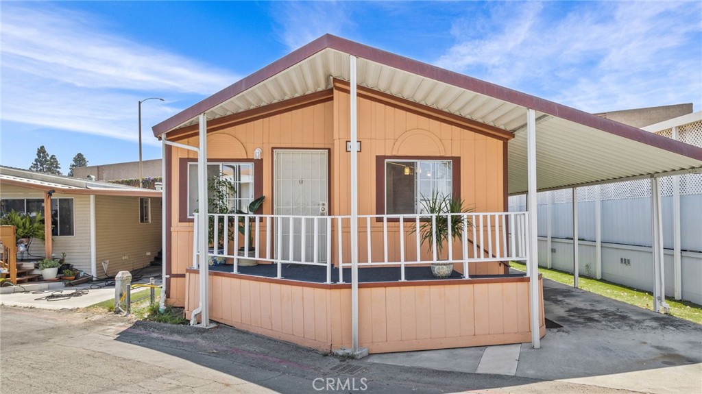 Welcome to Beachview Mobile Home Park, a serene 55+/45 age-restricted community in Huntington Beach.
This charming home offers a comfortable living space with Cathedral ceiling, two bedrooms and two bathrooms. Notable features include a pantry, an indoor laundry room, and window coverings for added privacy. The dual-pane windows enhance energy efficiency, while carpeting in the living room, hallway, and bedrooms creates a cozy atmosphere.
The owner's suite boasts a convenient curb-less shower, and the kitchen is equipped with a Frigidaire refrigerator, Microwave, Magic Chef range, and a dishwasher. Additionally, the property includes a washer and dryer, along with two storage sheds for extra convenience.
This turnkey Surf City residence is ideally located just minutes away from Bella Terra Mall, the senior center, various retail shops, and a selection of restaurants. You’ll also find the beautiful beach within a short drive, making it a perfect place to call home.
PARK REQUIREMENTS: CASH PURCHASE REQUIRES ONLY 2 X LAND LEASE of $1850, PLUS UTILITIES AND MORTGAGE (IF NOT PAID IN CASH w/650+ CREDIT *Each person applying for residency in the community must complete an application and meet the residency requirements. *MUST CONFIRM WITH PARK MANAGEMENT.