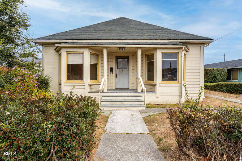Charming fixer upper located in the heart of downtown Fort Bragg. This 3 bedroom, 1 bath home sits on a spacious lot with alley access, a detached garage, and exciting potential for an ADU. With solid bones and vintage character, it's the perfect canvas for someone ready to restore or reimagine. The large backyard offers plenty of room to expand or create an inviting outdoor space. Enjoy the convenience of being just blocks from local shops, restaurants, the Coastal Trail, and everything Fort Bragg has to offer. Whether you're an investor, builder, or first time buyer looking to create your dream home, this property offers many possibilities.