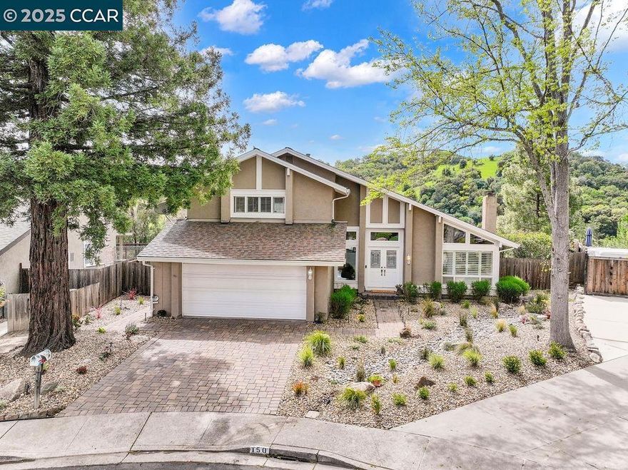 Welcome to your dream home! This beautifully updated 4 Bedroom, 3 Bath residence is perfectly situated on a quiet court, offering both privacy & gorgeous views of lush green hills. Step inside to the soaring ceilings & a spacious layout with a Formal living & Dining area with a cozy fireplace, perfect for entertaining. Updated Kitchen boasts Quartz Counters, Stainless Steel Appliances & Recessed Lighting with more cabinet storage in the Dining Nook. This home features a convenient Bedroom & Full Bathroom downstairs, while upstairs you'll find 3 Bedrooms & 2 Bathrooms. Spacious Primary Suite with Dual Sinks & Updated Bathroom. Dual-pane windows. NEW Roof. NEW HVAC System with Infa Red Lights with HEPA filters. NEW Ducting. Dog door access to yard in Laundry Room. Step outside to your own private oasis with a lush, green backyard, complete with a storage shed, gardening beds, and a pergola with a bench seating area to soak in the beautiful views. Don't miss the chance to make this exquisite property your new home! Close to Mount Wanda & John Swett Elementary. Minutes to Shopping, Equestrian Trails, Hiking Trails, Restaurants, Live Music & Historic Downtown Martinez. Close to San Francisco & Napa Valley, Quick Access to Hwy 4, 80, 680, 24 & Bart. OPEN SATURDAY JUNE 14th 11:30-2PM