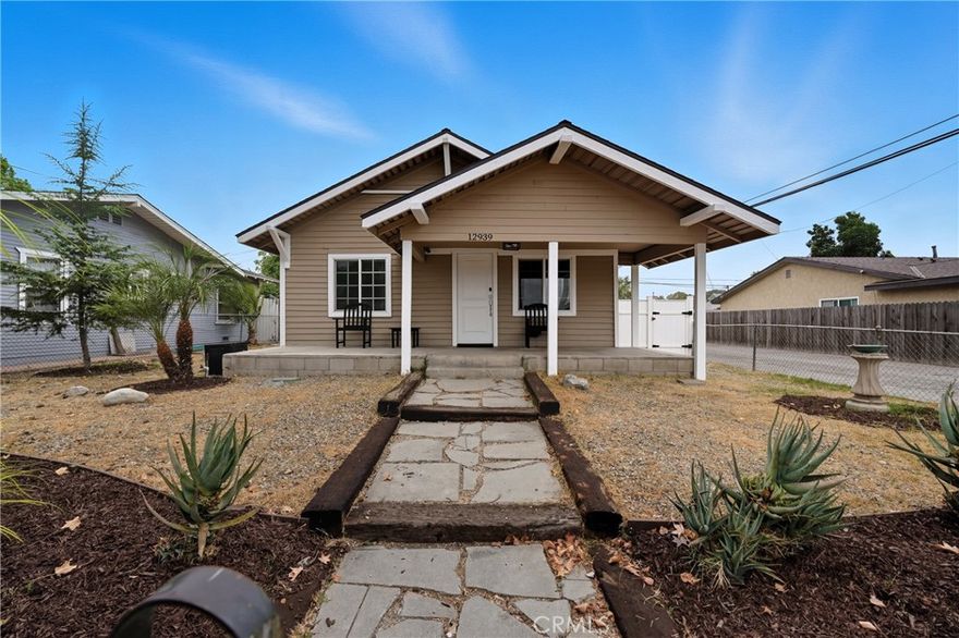 Beautifully updated 3-bedroom, 2-bath Craftsman-style home that blends timeless character with today’s modern must-haves. Step inside to a bright, inviting living area featuring newer windows, updated flooring, and central air and heat for year-round comfort. 

Enjoy a remodeled, spacious kitchen with abundant quartz counter space, white shaker cabinetry, and modern appliances, including a stove, dishwasher, refrigerator, microwave, washer, and dryer. This home also offers a versatile family area and a bonus room at the rear that could potentially serve as Mother-in-law quarters. This area is highlighted by elegant French doors that open to a generous corner lot with immense potential—zoned RD8, measuring 6,816 sq. ft., with side alley access, ample parking, and a detached 2-car garage.

Offering both functionality and flexibility, this home is conveniently located within walking distance to Downtown Chino—just in time to enjoy all the holiday festivities!