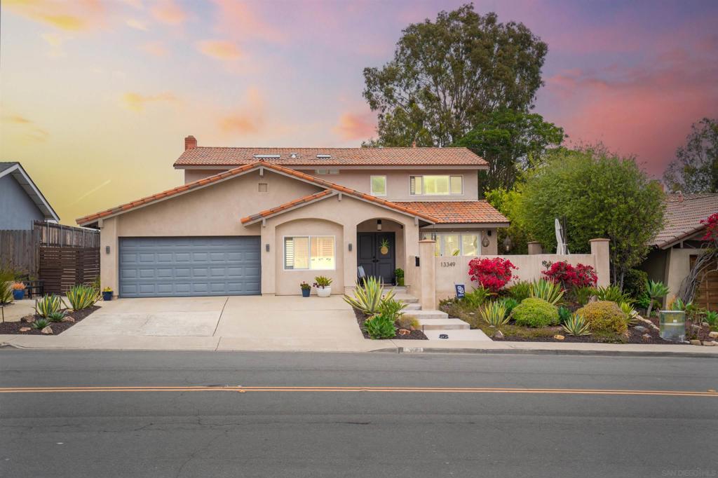 Discover this beautifully remodeled Mediterranean-style home at 13349 Portofino Dr, nestled in the sought-after Del Mar Heights neighborhood. With 5 bedrooms and 3 baths, the spacious open floor plan steals the show. A sun-filled kitchen features a large island, quartz countertops, stainless appliances with a Zephyr hood, and a walk-in pantry—ideal for family gatherings and casual entertaining. The seamless flow from kitchen to family and living rooms, accentuated by recessed lighting and built-ins, promotes a sense of connection and warmth. Step outside to a private backyard oasis with a front patio firepit—perfect for evening conversations—while landscape lighting adds ambiance and charm. Recent upgrades include full insulation (walls, attic, ceiling), copper plumbing, energy-efficient windows and doors, tankless water heater, AC/furnace, and built-in speakers and CAT5/internet wiring throughout. Upstairs, the master suite feels like a resort retreat with a luxurious bath and walk-in closet, and the downstairs bedroom with full bath is ideal for in-laws or guests . With a stylish Mediterranean roof and stucco exterior, this turnkey home is one mile from the beach and connected to top-rated Del?Mar schools. Enjoy a lifestyle of effortless coastal living—this home is truly ready for its next chapter.