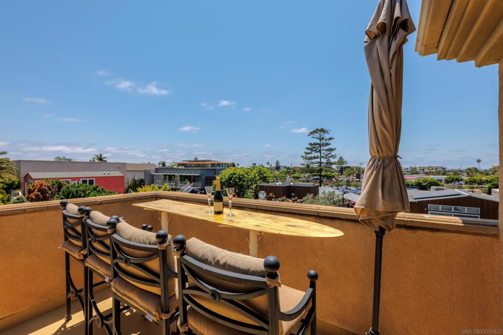 Be prepared to immerse yourself in the ideal beach life. This beautiful two-story townhome is located in a gated community just a few blocks to local beaches/lagoon trails and Cedros Design District which offers everything from restaurants, shops, and art galleries, to a live music venue. There is a fully equipped kitchen with brand new appliances, hardwood flooring, and custom-built iron banisters that lead you to the second floor. The master has a King-size bed, ensuite bathroom with stand-alone shower and bathtub, dual vanity, walk-in closet, and small balcony. There is another shared bathroom upstairs with dual vanity and tub-shower combo. The second bedroom has a King-size bed and third bedroom has a Queen bed. Upstairs washer/dryer, attached 2 car garage with storage racks, high capacity central air conditioning, natural gas heating and sunset/peek-a-boo ocean views from the roof deck. New lighting and recently renovated fireplace. Lives like a home with prime location. Floor level patio with seating has Easy Turf, BBQ, and provides living room breezes. Complex has easement with direct gated access to Cedros Ave (train station, restaurants, Hwy 101 and beach). Fully Furnished. Utilities included: wifi, gas, electric and water.