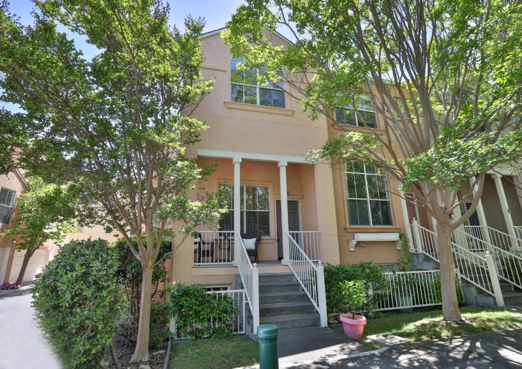 Discover this exceptional corner 3BR/3BA home in a sought-after Crossing community! Enjoy the rare convenience of a side-by-side 2-car attached garage, a feature few others boast. Situated directly across from the pool and lush greenbelt, this residence offers an enviable lifestyle. The residents of Crossings enjoy unparalleled amenities including picturesque parks, greenbelts, walking paths, children's playground, sparkling swimming pool and a relaxing Gazebo. Inside, find stylish LVP and laminate flooring throughout, complemented by new bathroom vanities and fresh interior paint. The finished garage shines with new paint and an epoxy floor. Effortlessly walk to Caltrain and the vibrant San Antonio Shopping Center (Walmart, Trader Joe's, 24 Hour Fitness) and The Village (Safeway, ICON Theater), offering endless dining and retail options. Benefit from proximity to major tech companies and award-winning Los Altos Schools (Covington Elementary, Egan Middle, Los Altos High). This is Silicon Valley living at its finest! HOA is $380/month.