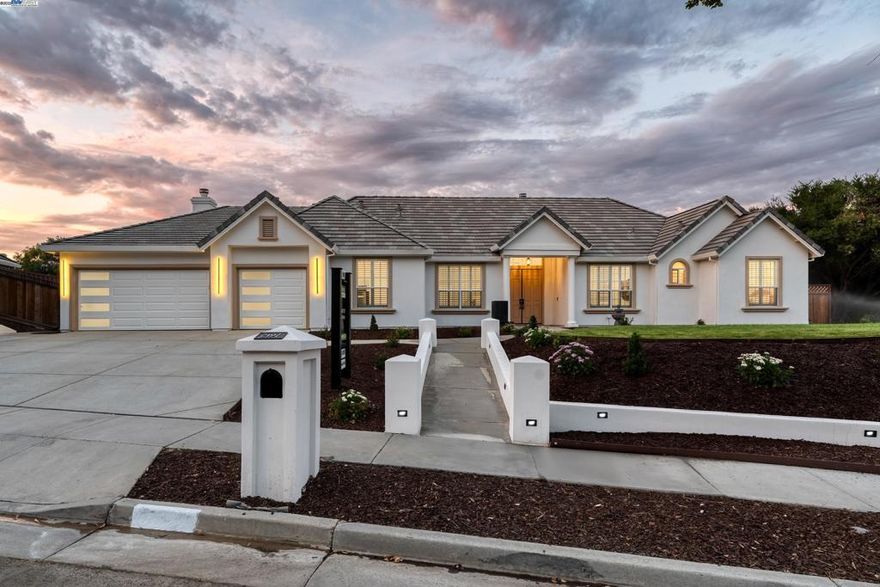 Stunning Executive Estate In Silver Creek. Where Elegance Meets Entertainment! Welcome To One Of San Jose’s Finest Modern Estates, Located In The Prestigious Silver Creek Community. This Highly Sought-After Single-Story Floor Plan Offers Soaring Ceilings, Oversized Windows, And Panoramic Mountain Views, Blending Elegance With A Relaxed California Lifestyle. Inside, The Home Features 5 Bedrooms Plus A Dedicated Office/Gym, A Chef’s Kitchen With Custom Scandinavian Oak Cabinetry, Quartz Countertops, Large Island, Café Appliances, And Butler’s Pantry. A Grand Primary Suite With Spa-Inspired Bath Showcasing Gold Carrera Tiles, Bamboo-Style Accents, & Custom Dual Sink Vanities. A Secondary Ensuite Bedroom Provides Comfort For Guests Or Multigenerational Living, While The Detached Cottage Offers Flexible Space For A Private Office Or Gym. Upgrades Include Fresh Interior Paint, Engineered Hardwood Floors, New Interior And Exterior Lighting, And Exterior Stucco With Stylish Window Trims. A 3-Car Garage & Corner Court Location Add To The Appeal. The Resort-Style Backyard Is Designed For Both Relaxation & Entertaining, With Multiple Outdoor Living Areas Including A Sparkling Pool, Spa, Fireplace, New Custom Patio, Outdoor Kitchen With Built-In Lighting & Lush Professional Landscaping!