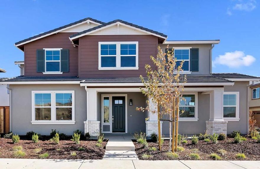 New Construction | Homesite 145 | Plan 3. Welcome to Swirl at One Lake, a Tri Pointe Homes community. This gorgeous home offers 2,668 sq. ft. of flexible living designed for today's active lifestyles. This two-story residence features 4 bedrooms and 3.5 baths, including a main-level guest suite for extended family or remote-work space. A bright, open-concept great room connects seamlessly to a gourmet kitchen with gas range, energy-efficient appliances, and an oversized island ideal for gatherings. Upstairs, the primary suite features a luxurious bath and large walk-in closet. With leased solar, dual-zone HVAC, and modern finishes throughout, this home blends efficiency and elegance. Enjoy access to One Lakes trails, lake-side parks, and community events all just minutes from Amtrak, Travis AFB, and I-80 for convenient Bay Area commuting.