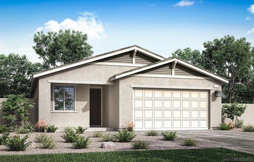 Echo Highlands Alder Plan 1 in the city of Lake Elsinore. This single-story home features three bedrooms, two baths and a spacious two-bay garage. With thoughtfully designed features throughout, it offers a perfect blend of comfort and functionality. Estimated completion date December 2025.