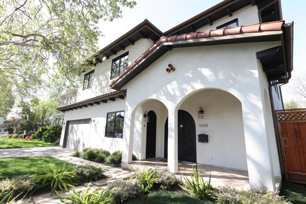 A major price improvement. Location! Location! Location! Nestled in Willow Glen, just a street from Willow Street Frank Bramhall Park, this Transitional Mediterranean-style home blends timeless elegance with modern comfort. The main house features 4 bedrooms, 3.5 baths, and a private office with its own entranceperfect for a workspace or additional sleeping quarters. A detached 800 sq. ft. guest house offers versatile options, whether as a private retreat, home studio, or multi-generational space. Designed for warmth and harmony, this home seamlessly combines classic and contemporary elements. Expansive windows flood the interiors with natural light, while soft lines create a relaxed sophistication. The Great Room, with double-height ceilings, beams, tongue-and-groove details, and a striking fireplace, connects the kitchen, dining, and living areas. Step outside where antique walnut travertine tiles enhance the outdoor living experience. The neighborhood fosters a true sense of community with tree-lined streets and easy access to Frank Bramhall Parkideal. Known for its vibrant holiday spirit, the area hosts dazzling seasonal displays that draw visitors from near and far. Move in and join a community where timeless design meets an active, welcoming atmosphere.