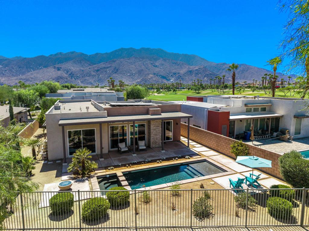 Location is possibly one of the best in the neighborhood! Cul-de-sac location on the golf course. Stunning, modern home in the gated and very popular Escena Community with panoramic golf course and mountain views. This 3BD/2.5BA home features an open concept floor plan with high ceilings and seamless indoor-outdoor living. Enjoy modern living with brand new appliances, including refrigerator, dishwasher, washer and dryer, plus a new garbage disposal, The two car garage includes a dedicated electric car charging station. The private backyard offers a private pool, spa and a fire pit. Perfect for entertaining.
