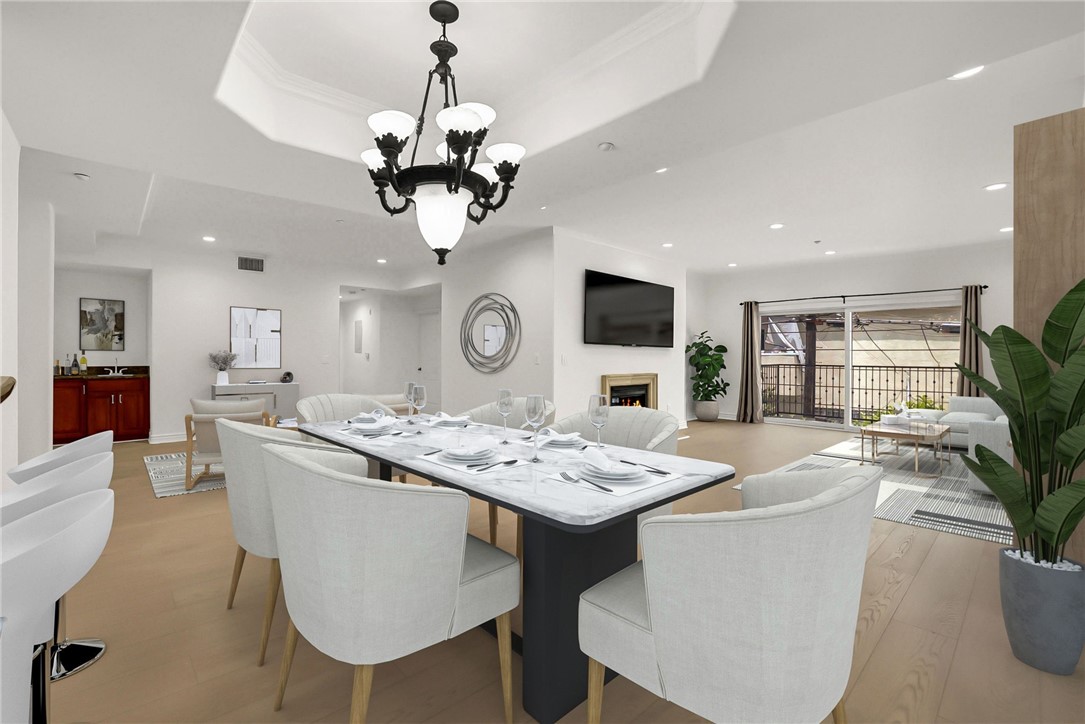 Welcome to your luxurious turnkey recently remodeled single level home located in one of the best locations in Los Angeles, Beverlywood! First time on the market since this home was built so take advantage of this rare opportunity as homes in this neighborhood rarely are available for sale! Unit 203 is in the best location within the building towards the back of the building for added privacy with a sliding glass door to your large private balcony & plenty of windows throughout which creates an abundant amount of natural lighting! As you enter the double door grand entry, you are greeted by a spacious open layout with high ceilings into your new home with brand new flooring, paint, crown molding, & LED recessed lighting throughout! The living room, kitchen, & wet bar is the perfect place to have gatherings & enjoy the amazing space this home has to offer. Enjoy a cup of coffee as you gaze out of your private balcony with gorgeous views of the neighborhood & blue skies while soaking in the California sunshine. Your immaculate home comes with an in unit washer & dryer, stainless steel appliances, 2 dishwashers, built in microwave, refrigerator, stove, & 2 sink garbage disposals! The kitchen is designed with beautiful granite counter tops & elegant cabinetry throughout. Your new home is fully equipped with central AC & Heat for added convenience of comfort & ensure that your home is always at the perfect temperature! Indulge in the cozy living room fireplace during cooler nights, perfect for movie nights with friends & family! The generously sized primary bedroom comes with a spacious walk in closet & cozy fireplace & the exquisite primary bathroom comes with a soaking bathtub, walk in glass enclosed shower, & dual vanity sinks. Down the hallway you will find 2 spacious bedrooms & the 2nd and 3rd full bathroom is conveniently located nearby. The highly sought after neighborhood this home is located is within minutes drive to Beverly Hills, Beverly Center, The Grove, Farmer's Market, Westfield Century City Mall, Sawtelle, West Hollywood, Santa Monica, Venice, Culver City, LAX, & so much more! Plenty of markets & restaurants all within walking distance near the popular Pico/Robertson location! Your new home also comes with 2 tandem parking spaces within the gated subterranean garage near the elevator & a private elevator entrance for residents. This community is fully gated with code access for entry. There's also a shared roof top deck with views of the city!