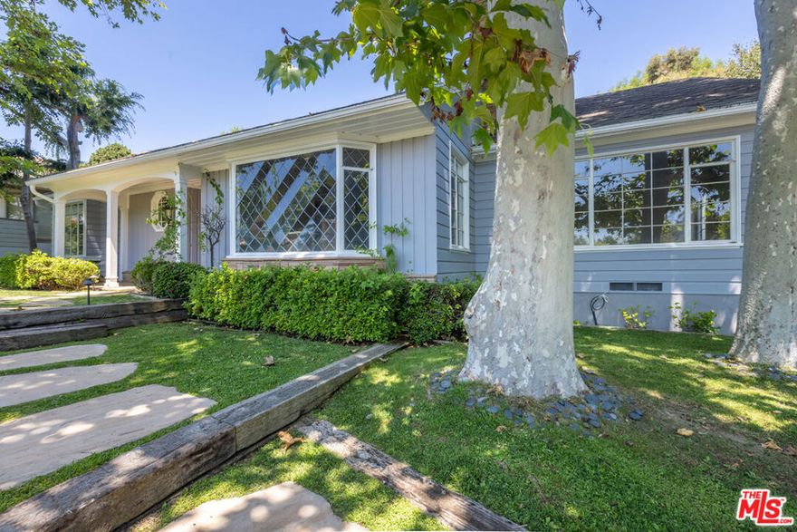 Nestled in a serene Bel Air/Brentwood neighborhood, this elegant single-story 3 bed, 3 bath home boasts a formal foyer, dining room, living room, and a spacious kitchen with high-end appliances. The master suite includes multiple closets and an en-suite bath with a soaking tub, large shower, and dual vanity. One additional bedroom features an en-suite bath, while the third bedroom is conveniently located next to another bath. The private backyard is a true oasis with a large patio, BBQ area, and a stunning pool. The versatile garage can be transformed into a gym or hobby area. Experience luxury living at its finest in this beautiful home!