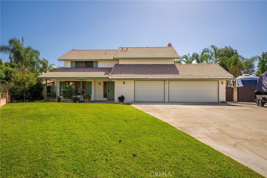 Welcome to 2330 Peppertree Lane, nestled at the end of a cul-de-sac in one of Riverside’s most desirable neighborhoods. Situated on an expansive 18,295 sq. ft. lot, this beautifully upgraded residence offers 2,177 sq. ft. of refined living space, enhanced by thoughtful renovations and an entertainer’s dream backyard. The front exterior has been recently painted, creating a crisp, modern curb appeal that complements the home’s elegant design. There is plenty of parking space, including a side driveway that could be ideal for RV parking.



The outdoor space has been transformed into a private resort-style retreat. A custom Pebble Tec pool—including a remote-controlled system—serves as the centerpiece, surrounded by custom rock walls, stained and sealed concrete decking, and lush, low-maintenance landscaping. Towering palm trees, planted with a drip irrigation system and mulch for weed control, add a tropical ambiance. A built-in rock BBQ island, featuring a premium Lion grill and ice chest beneath a Palapa, creates the perfect space for outdoor dining and entertaining. There’s also a firepit for enjoying summer nights under the stars.



Inside, the home has been enhanced with an array of high-end upgrades designed for both comfort and convenience. The kitchen is equipped with quality appliances, and the garage floor has been professionally finished with epoxy and sealant.



Bathrooms have been completely remodeled, including a fully redesigned primary suite featuring a rainfall shower, updated flooring, and a walk-in closet. Additional features include laminate flooring, updated stonework around the fireplace, dimmable LED lighting in the kitchen and living room, and ceiling fans in every bedroom.



For added efficiency and comfort, the home includes dual whole-house fans—one servicing the entire home and one dedicated to the master suite—as well as paid-off solar panels, offering long-term energy savings. The expansive lot offers incredible potential for future growth, with ample space at the rear corner of the property—perfect for adding an ADU with its own gated entry, detached guest suite, or home office setup (buyer to verify).



Blending timeless design with modern enhancements, this home delivers exceptional indoor and outdoor living on an oversized lot. This is Riverside living at its finest—upgraded, freshly painted, and move-in ready. Make this great home yours today.