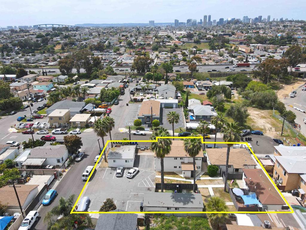 We are pleased to present the opportunity to acquire a high-yield, mostly renovated, low-density, double-lot multifamily asset with a detached 3 bed / 2 bath house in Central San Diego. 21-33 S. 35th Street was originally constructed in 1960, with 9 of the 10 units renovated in 2022, including the buildout of the two ADUs. The asset consists of 5 buildings: a detached 3 Bed/ 2 Bath house, a 1 Bed / 1 Bath detached cottage, a quadplex of (4) 1 Bed / 1 Bath units, a duplex of (2) studios, and a duplex of (2) 2022-completion studio ADUs. All but two units have mid-sized private yards, helping to drive longer-term occupancy and higher rents. The property is well parked, with 13 off-street parking spaces for the 10 units, providing over 1 parking space per bedroom. The asset is centrally located in Logan Heights, providing quick access to Downtown San Diego, Coronado Island, Balboa Park, North Park, South Park, and the San Diego Navy Base, airport, and bay—all within a 10-minute drive. Select units possess views of the Downtown San Diego skyline and the Coronado Bridge. 21-33 S. 35th Street offers strong in-place financial metrics at $206,940 gross scheduled annual income, with the immediately available rent increases yielding a 5.38% cap rate. Additionally, the existing rents are under market, allowing for further income potential with market gross income of $245,000 for a potential 6.80% cap rate.