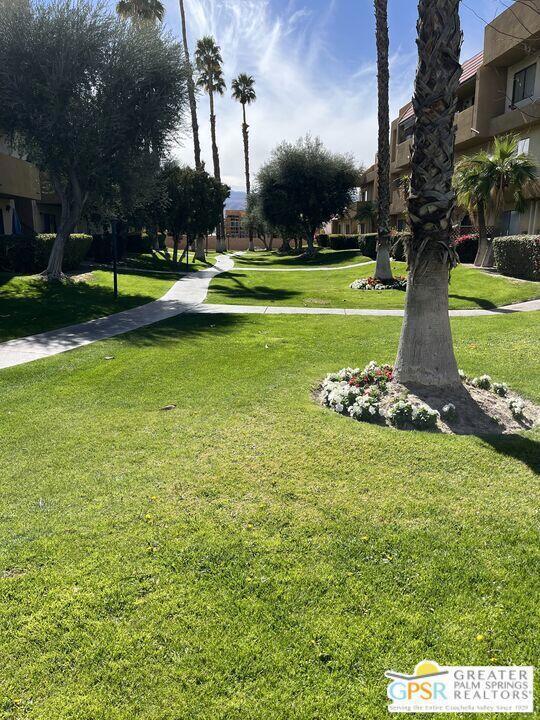 The property is a gem! Nestled in the heart of Cathedral City close to everything you may need. The unit can be used furnished or unfurnished. The has its own new washer and dryer for your convenience. The community has a well-maintained pool & jacuzzi area, gym, additional laundry units. The garage is included with the unit and extra value for your money. I am a local realtor and available to show with minutes notice is interested.