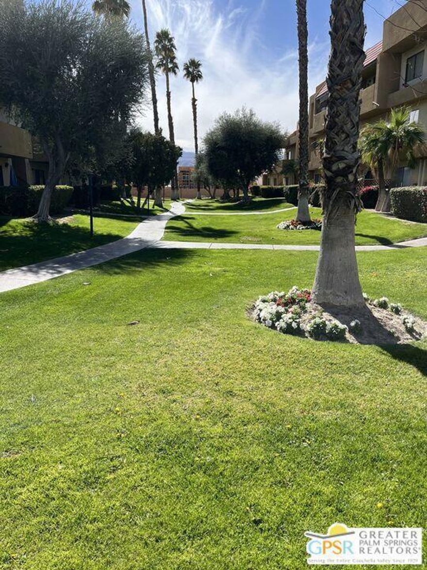 The property is a gem! Nestled in the heart of Cathedral City close to everything you may need. The unit can be used furnished or unfurnished. The has its own new washer and dryer for your convenience. The community has a well-maintained pool & jacuzzi area, gym, additional laundry units. The garage is included with the unit and extra value for your money. I am a local realtor and available to show with minutes notice is interested.