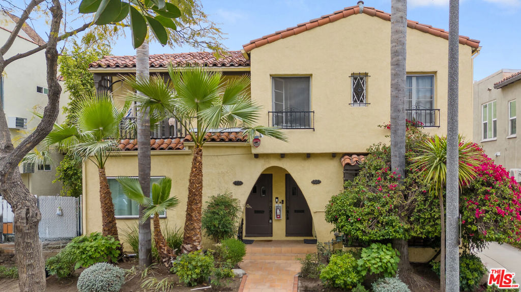Don't miss the opportunity to own this vast 4 unit building with outstanding unit mix in one of the most central and sought after locations in L.A.! Situated in the highly desirable Beverly/Grove neighborhood, amidst iconic attractions such as The Grove, The Original Farmers Market, Canter's Deli and more! Here you'll find (1) One Bed/One Bath; (2) Two Bed/One Bath; (1) Three Bed/Two Bath. The units have been tastefully updated over time yet still full of original charm! Interior features include: granite countertops and stainless steel appliances in 3 of 4 kitchens. Hardwood flooring, updated bathrooms, Central A/C (in 1 unit) with wall units in the remaining units. All 4 have their own washer-dryers and so much more! The property features 4 private parking garages complete with automatic door openers, a total of 7 parking spaces and some additional outdoor community space that can be reimagined or used as is. Also conveniently located to CBS, fine dining, nightlife, entertainment & shopping on Melrose, Fairfax and Beverly Boulevard! This beautiful Spanish Four-plex is ideal for owner-users wanting to live in this bustling neighborhood or investors wanting to maximize the rents at this location. Come see the large 2/1 unit for yourself to see what an amazing opportunity and community awaits. This is your chance to make it your own!