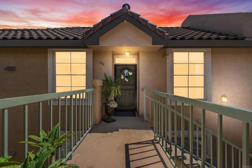 Thoughtfully designed with upscale, designer finishes throughout, this residence showcases true pride of ownership in every detail. Experience modern elegance and everyday comfort in this beautifully remodeled upper corner unit, located in the highly sought-after Villas community of Mira Mesa.  Step into a spacious and light-filled living and dining area that seamlessly flows onto a private, covered patio ideal for relaxing or entertaining. The unit also features the convenience of an in-unit, side-by-side washer and dryer.  Enjoy the ease of two assigned parking spaces and a prime location just minutes from shopping centers, popular dining spots, top-rated schools, the public library, and the vibrant Mira Mesa Community Park.  This home offers the perfect blend of style, functionality, and location an exceptional opportunity you won’t want to miss.