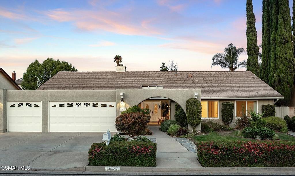 Welcome to 3024 Cicero Court, a sun - filled single story sanctuary located on quiet private cul-de-sac street in one of Simi Valley's most welcoming neighborhoods. This rare true single level home offers four spacious bedrooms and three bathrooms, thoughtfully designed to provide both comfort and connection. The open-concept living area flows seamlessly from room to room, enhanced by expansive windows that invite natural light into every space, creating a warm and inviting atmosphere throughout the home. Outside, lush mature fruit trees grace both the front and back yards, including pomegranate, avocado, lemon, kumquat, grapefruit, and more. In the backyard, two large finished sheds provide incredible flexibility. The home also features solar panels, delivering energy efficiency and cost savings. The location is just as special as the home itself. Residents of this serene street enjoy a close-knit community where neighbors wave and friendships flourish. Within minutes, you'll find several beautiful parks, including Rancho Tapo Community Park, Sycamore Park, and Chumash Park- each offering playgrounds, picnic areas, and recreational amenities for all ages. Outdoor enthusiasts will appreciate the proximity to hiking and biking trails at Tierra Rejada and Rocky Peak Park. For shopping, dining, and entertainment, the Simi Valley Town Center is full of popular retailers, restaurants, and a movie theater in an open-air setting. 3024 Cicero Court isn't just a home - it's a lifestyle. From the fruit-filled yard and glowing interiors to the strong sense of community, this residence offers a unique opportunity to live beautifully, comfortably, and connected in the heart of Simi Valley.