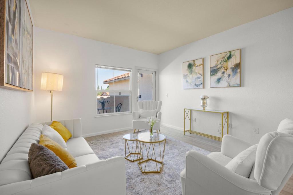 Discover the charm of this delightful third-floor residence, featuring a serene backyard and a tranquil courtyard for privacy. This inviting 2-bedroom, 2-bath home in the Las Mariposas community offers a thoughtful layout with bedrooms on opposite sides, ideal for privacy or a home office. The central living space is perfect for relaxation or gatherings, with a modern kitchen that flows into the dining and living areas. Enjoy your private patio for morning coffee or evening relaxation. Additional features include in-unit laundry, a dedicated one-car garage, and easy access to the 101, 680, and 280 freeways via Alum Rock Ave. The community offers a BBQ area and is close to local shops, restaurants, and parks. This bright top corner unit has an elevator, skyline view, and has been recently remodeled. If you're seeking a low-maintenance home in a prime San Jose location, this gem is a must-see and wont last long!