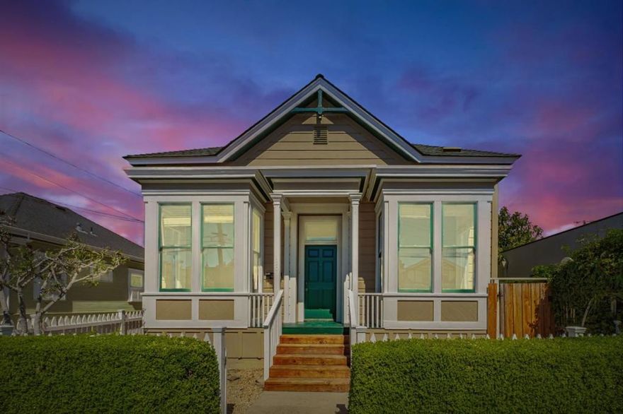 This Historic Victorian Gem in Prime Downtown Santa Cruz has exceptional opportunities awaiting nestled in the heart of Santa Cruz. This 4 bedroom, 1 bathroom combines vintage character with an unbeatable downtown location, just minutes from the iconic Boardwalk and pristine beaches.  Step inside to discover soaring ceilings that create an airy, expansive feel throughout this classic home. The inviting living space centers around a beautiful fireplace, perfect for cozy gatherings on cool coastal evenings. Abundant natural light highlights the home's period details and thoughtful layout.  Outdoor living shines on both the welcoming front porch which is perfect for watching the world go by with your morning coffee and also has a generous back patio. The private rear outdoor retreat provides an ideal setting for afternoon barbecues or evening entertainment under the stars, offering a peaceful escape from the vibrant downtown energy just steps away.  Positioned in the coveted CBD (Central Business District) zone, this property offers remarkable versatility for its next owner. Maintain it as a rental or convert it to your personal residence or explore the endless commercial possibilities the CBD zoning gives you.  This home has the perfect combination of historic charm and location!