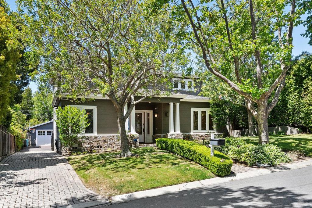 Exquisite leaded glass entry door leads you to a limestone foyer. Enjoy light-filled living spaces with ultra high ceilings. freshly painted throughout with gleaming hardwood and tile floors. Chef's kitchen opens to the family room with fireplace and built in shelves and benches. 1 bedroom with 1 bathroom on the main level and 4 generous size bedrooms with 3 full baths on the 2nd level. Living room has a decorative fireplace and there's a separate dining room for formal entertaining. Not counted in the 5 bedrooms is a Library on the main level that has wood-panel with box-beamed ceiling and custom bookshelves. And there's a State of the Art Solar Electricity Generation System has been installed and potentially eliminates high PG&E costs year round. The inviting backyard is a pleasant extension of the family living spaces. An ideal entertainment space complete with patio. sport court, fire pit and a built-in BBQ. The adjacent level artificial lawn allows plenty of room to run around as well. Come check it out for yourself TODAY! (County shows 3 bathrooms, home has 4 bathrooms. Buyers to investigate further)