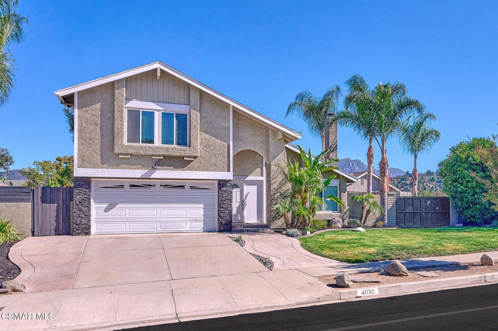 Welcome to this beautiful 4-bedroom, 3-bathroom Pool home nestled in the heart of Newbury Park, offering 2,238 sq ft of well-designed living space. Situated on a generous lot with breathtaking views of Mount Boney, this property seamlessly blends comfort, functionality, and potential.Step inside to find soaring vaulted ceilings and an open-concept floor plan that fills the home with natural light. A spacious upstairs loft provides additional flexible living space--perfect for a home office, playroom, or guest area.Enjoy the ultimate Southern California lifestyle with a private pool and expansive backyard--ideal for entertaining or relaxing while taking in the mountain views. The large parcel also offers huge RV access and is perfectly configured for a potential ADU (Accessory Dwelling Unit), adding tremendous value and versatility.Located in a desirable neighborhood close to top-rated schools, beautiful parks, restaurants, and shopping, this home combines convenience with tranquility.Don't miss the opportunity to make this view-filled, feature-packed property your forever home!