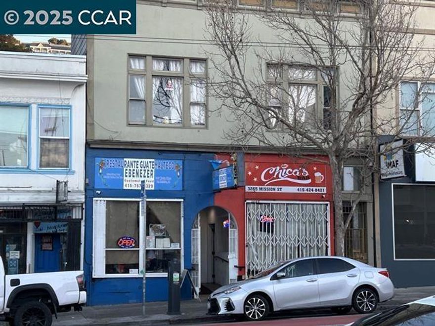 Terrific MIXED USE building on Mission Street in the heart of the Mission District, SF. Lower level consists of a restaurant and brewery/tap room. Upper level is a 3br, 1ba residential unit. Don't miss this one!