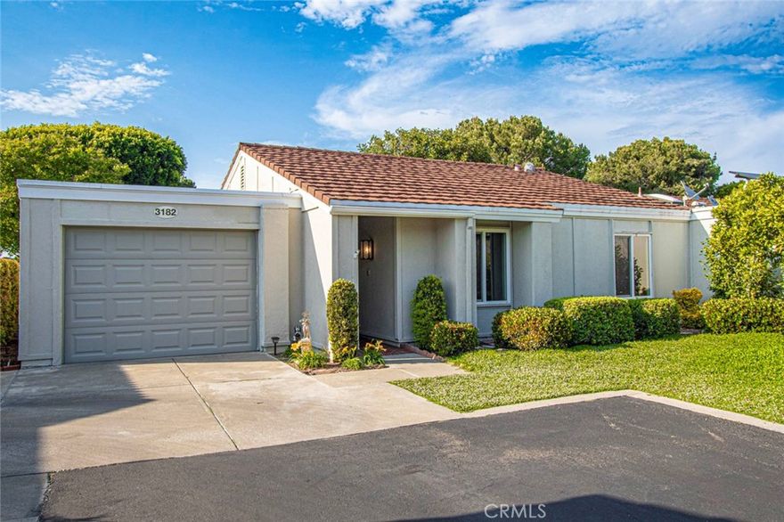 Spacious two-bedroom two-bathroom single level walk-in condo with a large one car attached garage available in Orange County’s Premiere 55+ Community of Laguna Woods Village. This popular Las Flores model has a fantastic location and is close to Gate 7. This condo features include a large private patio off the main living area that has an electric folding awning, newer vinyl plank flooring in the living room and hall, newer carpet in the bedrooms, tile in the kitchen, double pane windows, central heat and air, side by side washer/dryer in the garage and solar tube skylights in both bathrooms. If you are looking to lease a nice home in Laguna Woods Village don’t miss taking a look at this property. Leasing in Laguna Woods Village also includes all the fabulous amenities that Laguna Woods Village has to offer including golf, tennis, pickleball, fitness center, 7 clubhouses, 5 swimming pools, an equestrian center, gardening opportunities, local bus service, RV parking and over 200 clubs and organizations to ensure you will never get bored here! Country Club Living at its BEST and it’s just approximately 6 miles from beautiful Laguna Beach.