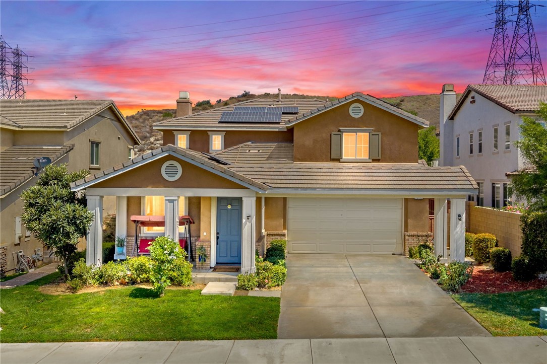 JUST LISTED!! Welcome to Fairway Canyon Living! Step into over 2,500 sq. ft. of comfort and functionality, freshly painted! This spacious 3 bedroom, 2.5-bathroom home located in the heart of the family-friendly Fairway Canyon community. Designed with both relaxation and flexibility in mind, this home features an additional den/nook off the kitchen—perfect for a home office, cozy lounge, or even converting into a 4th bedroom. The open-concept JUST REMODELED kitchen flows seamlessly into the living area, perfect for entertaining or everyday living. Vinyl flooring runs throughout the main level, which also includes a formal dining room, spacious family room, and a welcoming entryway.Unique to this home is a covered stucco carport extension in front of the garage—an original builder upgrade that adds value and convenience, and is not found on all homes in the neighborhood. The 3 car garage includes an EV charger for your electric car. Upstairs, enjoy a loft, a generously sized primary suite with A LARGE walk-in closet, a luxurious primary bathroom with separate soaking tub and shower. Additional features include:Solar (purchased)—Buyer to assume. Seller runs the A/C often with minimal to no electric bill! SOLAR PURCHASE IS ONLY $129 PER MONTH. No rear neighbors for added privacy in the backyard! Convenient upstairs laundry room, Spacious secondary bedrooms. Fairway Canyon HOA perks include high-speed internet, access to The Canyon Club, featuring a resort-style pool, lap pool, children’s splash pad, fitness center, clubhouse, and meeting spaces. Golfers will love the proximity to the Morongo Tukwet Golf Club. Located near award-winning Beaumont schools and just minutes from freeway access—this one truly has it all! Don’t miss your opportunity to own in one of Beaumont’s most desirable communities—this one won’t last!