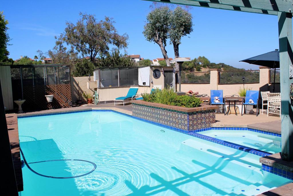 Welcome to your next home! This lovingly 4-bedroom 2.5-bathroom home offers a perfect blend of comfort, functionality, and style. Located in a quiet neighborhood/convenient area/sought-after school district, this home is ideal for entertaining and spending those precious moments with your family. Features a large lot, pool/jacuzzi, built in barbecue, built in fire pit, bird Avery’s, RV parking, and a magnificent view. The sunsets are one of a kind. The back balcony off the master bedroom is a huge plus. There have only been two owners of this home, and the current seller has lived there for 25 years. There have been many updates over the years including pool and roof. A true must see!