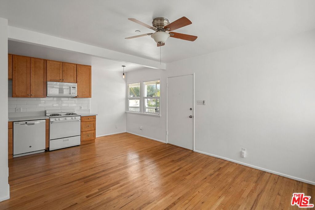 Bright, charming, and ideally located this beautifully remodeled 1 bed, 1 bath upper unit offers the best of Eagle Rock living. The kitchen and bathroom have been stylishly updated, while gleaming hardwood floors and abundant natural light throughout create a warm, inviting atmosphere. Nestled just off the vibrant intersection of Eagle Rock and Colorado Boulevards, you're perfectly positioned to enjoy the neighborhood's best cafes, shops, and restaurants all within easy walking distance. And when it's time to unwind, retreat to this peaceful, light-filled space that blends vintage charm with modern convenience. Minutes from Occidental College and an easy commute to surrounding neighborhoods, this is urban living with a touch of serenity.