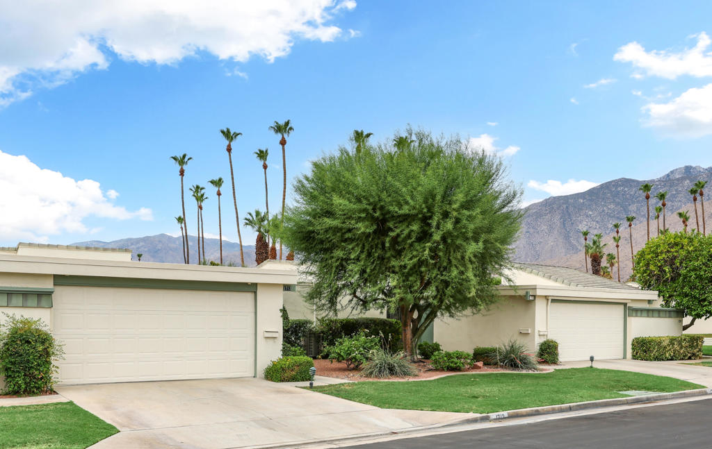 Discover effortless desert living in this beautifully remodeled COMPLETELY FURNISHED TURNKEY, 2-bedroom, 2-bath home located in the beautifully maintained community of Sunrise Villas in the desirable South Palm Springs. With 1,391 square feet of open living space, this thoughtfully updated residence offers modern comfort and convenience in a prime location. Step inside to find updated wood look luxury vinyl flooring throughout, a refreshed kitchen with sleek finishes, quartz counter tops, full height marble back splash, new cabinetry and stainless steel appliances. Stylishly renovated spa like bathrooms. The open floor plan creates a seamless flow from living to dining, perfect for relaxing or entertaining with a beautiful vaulted ceiling in the living room. Enjoy the outdoors from two inviting patio spaces, one in the front and another in the back, ideal for morning coffee or evening gatherings. The front court yard has a commercial grade gas BBQ with entrance to the personal laundry room. A large grassy area sits behind the property, giving you the feeling of extra space without the maintenance. Just steps away is the community pool, offering stunning mountain views and the luxury of swimming without the upkeep. A one-car garage provides covered parking and a one car drive way. This condo is being leased fully equipped for immediate move-in. Community has pools with spas, tennis, pickleball and lush landscaping. Cable, TV and WIFI included. Owner pays all utilities except electric. Ideally located just minutes to hiking, golf, shops and restaurants.$3,200/month for 12 months lease with $2,500 security. 30 day minimum. Sep-May $4,700 a month. June-Aug $3,500 a month.Available dates for 2025- Sep 6th- Oct 17th. Nov 21st-Dec 27th Available dates for 2026- May 4th-Dec 31st.Agent Owned Property