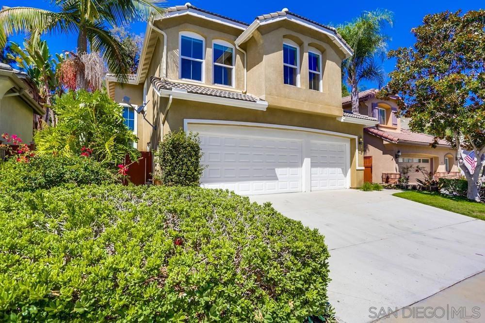 Prime location in the heart of Carlsbad with this 4 bedroom, 3 full bath property in The Terraces at Sunny Creek! This 2003 built home sits near the end of a cul-de-sac in this gated community & features a great floorplan with an expansive living room & dining area upon entry. Filled with light, soaring ceilings & direct access to the side patio. An open kitchen showcases a large island with centered sink, breakfast bar & lines of sight to the backyard. Granite countertops, stainless steel appliances & lots of cabinetry. The kitchen is directly connected to the family room which features a fireplace & access to the backyard. Full bedroom & bathroom on the 1st floor…great for guests or a home office setup. The 2nd story has a long walkway to the huge primary bedroom…high ceilings, lots of windows, built in cabinets, retreat area & large bath with tub/shower, dual sinks, private toilet closet & walk in closet. Bedrooms 3 & 4 are nicely separated at the other end of the hallway & near the full hall bath & separate laundry room. A 3-car garage with a Tesla charger is ready for storage. Peaceful & private backyard space features a fresh coat of paint on the concrete & no neighbor behind. This well-kept community provides front yard maintenance, playgrounds & play areas all in a Central Carlsbad location near great schools, shopping, the beach & freeway access.