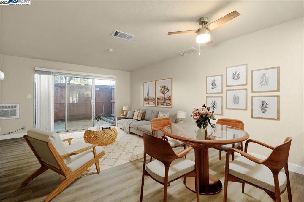 The one you've been waiting for! A super clean, move-in ready 2 story unit in a PRIME Livermore Location * Highly walkable, this unit is only 0.5 miles to Starbucks, 0.7 miles to Downtown Livermore's vibrant scene & across the street from Nob Hill, Posada and several other restaurants/conveniences * HOA offers many community amenities including a swimming pool, laundry facilities (~20 steps away from this unit!), greenbelts & trails * The updated kitchen features stone counters, abundant cabinet storage & all stainless steel appliances * The remodeled bathroom offers an oversized vanity with new mirrors, lights & fixtures * Updated laminate & tile floors throughout - no carpet! Plenty of storage available, including a large closet under the stairs * Enjoy the outdoors via a private patio off of the living room & a generously sized upstairs balcony * 1-car assigned carport * Excellent commuter location is close to LLNL, HWY 84 & 580 FWY * Photos display virtual staging for