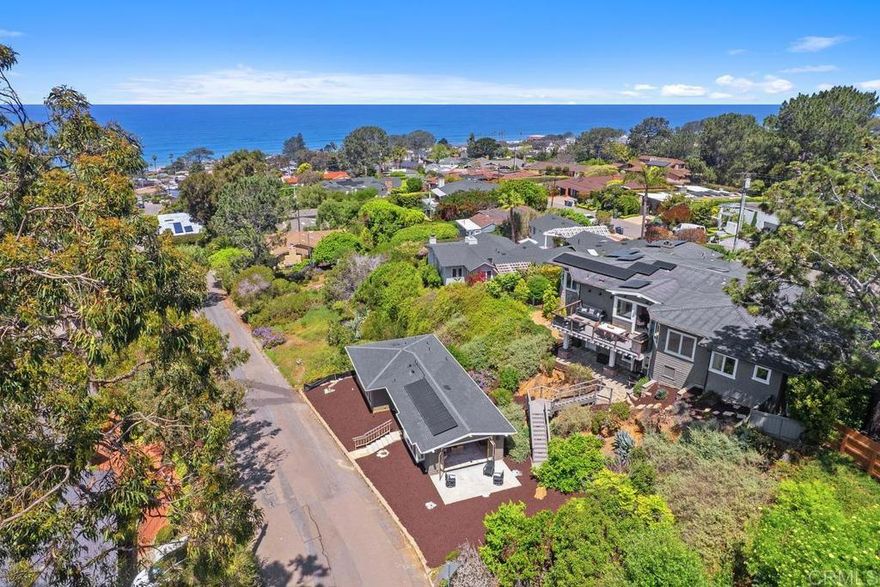 OCEAN VIEW freshly remodeled and furnished home in the heart of Del Mar Village.  Main Residence 4 BR/3.5 BA  lease for $25,000/mo.  2BR/2BA GUEST UNIT of 1100sf is ALSO also available for $8500/mo. Tenants may lease that separately or together with MAIN RESIDENCE  PROPERTY IS LISTED FOR SALE at $9.1m