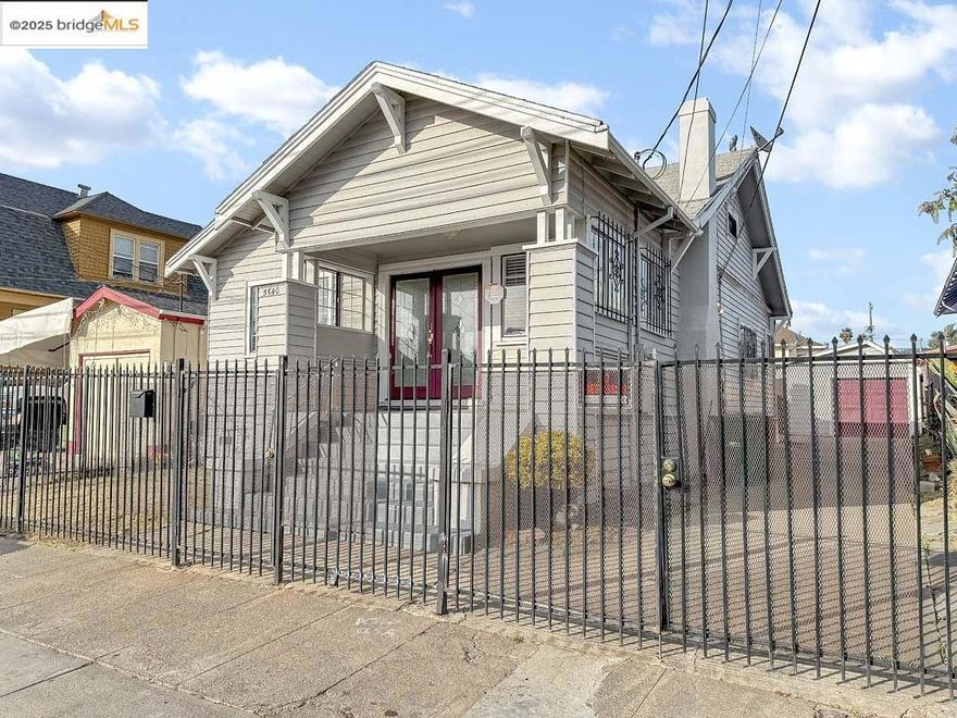 Welcome to 5540 E 17th St, Oakland, a delightful 3-bedroom, 2-bath home offering both comfort and convenience. Featuring a gated front yard for added privacy and a detached garage with ADU capabilty, this property is perfect for homeowners or investors looking for a well-located beautiful residence.