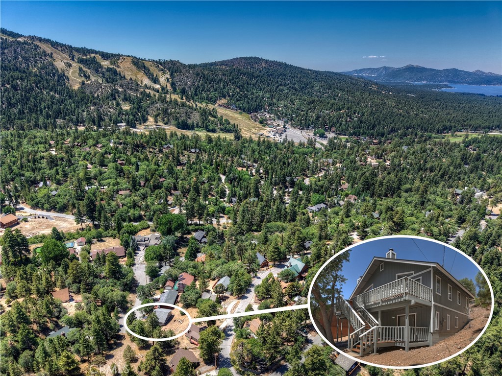 PERFECT MOONRIDGE GET-A-WAY. CHECK THIS! 3+3+2+2 = A PERFECT TEN! Wait until you see the
"secluded" Cul-de-Sac location of this 3-bedroom, 3 FULL Bathrooms, 2 Fireplaces, and an attached
two-car garage, all just a block from NATIONAL FOREST hiking trails and close to Bear Mountain Ski
Area. Features include a full-size laundry area, all-new wood laminate style flooring, new exterior
paint, and clear-coated redwood decking, and a new roof (2023). The floor plan is open, featuring
vaulted T&G cedar ceilings and accent walls, a corner rock fireplace in the living room and the primary
bedroom. Furnishings are included in the purchase. Adjacent to the 12,043 sq ft lot, available as a first
right of refusal to the buyer of the home for an additional $135,000.