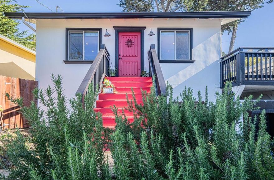 Welcome to 1113 Presidio Boulevard, a charming Pacific Grove residence that combines modern updates with classic appeal. This delightful 3-bedroom, 2-bathroom home spans 1,238 square feet, nestled on a 4,800 square foot lot, offering a perfect blend of comfort and style.  Step inside to discover a freshly painted interior, where high ceilings and recessed lighting create an inviting ambiance. The heart of the home, a recently updated kitchen, showcases granite countertops and newer flooring, seamlessly flowing into a bright living area perfect for entertaining. Both bathrooms have been tastefully renovated, enhancing the home's modern feel.  The residence boasts central heating to keep you cozy year-round, while the newer roof provides peace of mind. For those who love outdoor living, the sun deck and back deck provide ideal spaces for relaxation and social gatherings, with a well-maintained back yard offering a serene escape.  Convenience is key with the inclusion of a washer and dryer, making daily chores a breeze. This property's combination of thoughtful updates and desirable amenities makes it a standout choice in the Pacific Grove market. Don't miss the opportunity to call this personable and modern home your own.