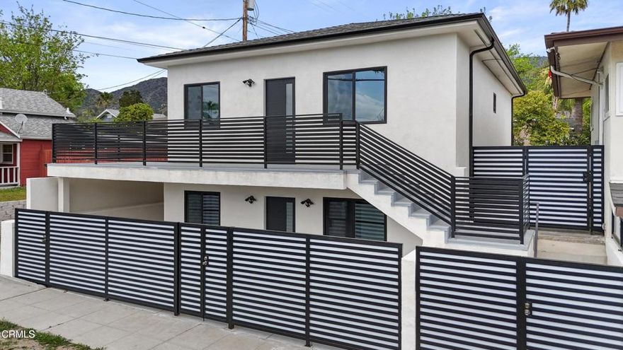 Welcome to this stunning, newly built residence perfectly situated north of Glenoaks Blvd in one of Burbank's most desirable areas. This private downstairs unit offers 2 spacious bedrooms and 2 beautifully designed bathrooms, all finished with contemporary finishes.Enjoy a bright and open living space, complemented by a modern kitchen outfitted with brand-new stainless steel appliances--including a refrigerator, stove/range, dishwasher--and a convenient in-unit washer and dryer. Central A/C ensures year-round comfort. The unit also features ample storage, a thoughtfully designed floor plan, and your own private 520 SF outdoor patio and yard space. Everything is new and move-in ready! Solar panels installed.