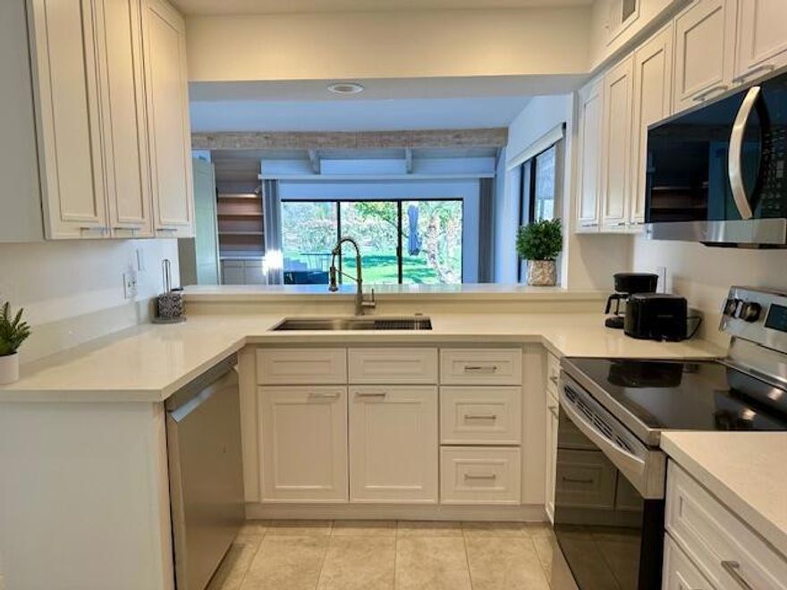 All new appliances, new tile, new paint and new carpet in bedrooms. This condo is located within World-Famous Mission Hills Country Club in beautiful Rancho Mirage. Enjoy country club living in Long Term Rental. Private and comfortable 2 bedroom, 2 bath Condo. Master bathroom has also been remodeled with a luxurious and spacious shower. This condo is nestled in a private secluded green belt with incredible views. Front and back patios make for an entertainers delight. Lastly, your Private fully enclosed 2 car garage is steps away from the home.