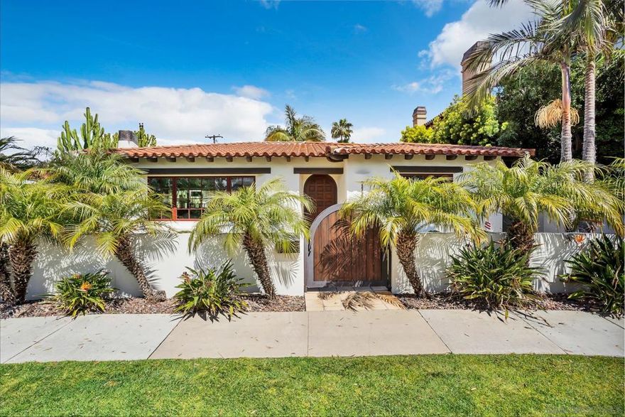 Hacienda style beach house approx. 500 FT to the sand!  Single level, 4BD, 3.5BA Main House, bright, open floor plan with vaulted ceilings, great room with Beehive fireplace, gourmet kitchen and dining room flowing onto the veranda perfect for lounging and dining. The carriage house features 1BD, Den, 1.5 bath and deck with ocean views! 2 Car Garage + space for golf cart with alley access. Large, 9,000+ SF lot. Gorgeous inside and out. Pristine and Private.  Custom designed by Christian Rice and renovated in 2013. An extraordinary home, in a highly desirable beach location. Perfect for full time or seasonal living! See supplement for all the extra details.  This extraordinary home is not only located in a very desirable beach location, it is also designed by Christian Rice and constructed by Wonders Construction. (2013) The features and finishes for this home are as follows:  Main House: 4 BD, 3 Full/1 Half BA, Gourmet kitchen with 54 inch subzero Refrig, 60 inch Wolf range with 8 burners, griddle and dual ovens, Asko dishwasher. Spacious walk-in pantry. Custom cabinetry, plenty of storage, quartzite counter tops, 3/4 inch refurbished hardwood white oak floors. Great room with vaulted ceilings, wood beams, skylights, Beehive fireplace with gas insert. Laundry Room. Primary Bedroom Suite. Extraordinary fixtures and finishes throughout. The Carriage House, constructed in 2008 by Duffy Construction offers a large 1BD, Den on the 1st level, with a large living area, kitchen, dining area and deck on the 2nd level.  Enjoy ocean breezes and stunning water views! Addl features include: Forced heating and A/C in front and carriage house, Sunpower solar panels, 2 tankless water heaters.  Alley accessed 2 Car Garage with laundry hook-ups + room for a golf cart on the side. The backyard is very private with a large grassy space between the main house and the casita.  There is an outdoor shower with hot and cold water perfect for rinsing off after spending time at the beach! A little slice of paradise, perfect for full time or seasonal living.