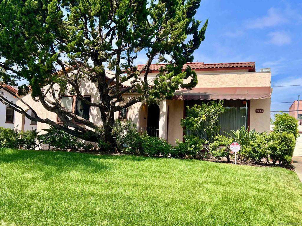 Classic Spanish! Three bedrooms, two baths, family room and a bonus room! Lower level has two bedrooms one bath and the family room. Spiral staircase to the upper level with the third bedroom and a bonus room-perfect for an office, TV room and much more! Second story was added in 1987 and the roof was replace in 2015. Needs some TLC including the kitchen and both baths. Will make a great project for someone! Rear yard is ample and nicely landscaped. Large covered patio overlooks the garden. Detached large two car garage plus additional driveway parking. Trust sale being sold as is.